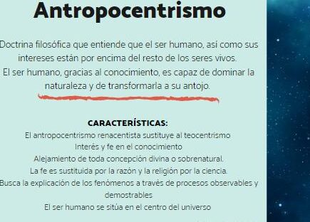 Antropocentrismo: ¡Significado y características que debes conocer! 1 antropocentrismo significado y caracteristicas que debes conocer