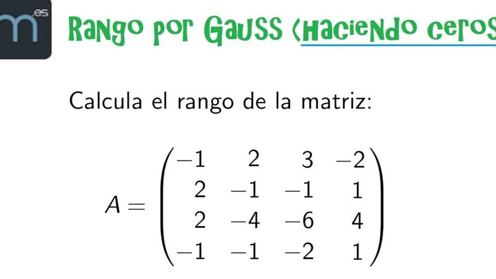 Cómo calcular el rango de una matriz: Conceptos fundamentales 1 como calcular el rango de una matriz conceptos fundamentales