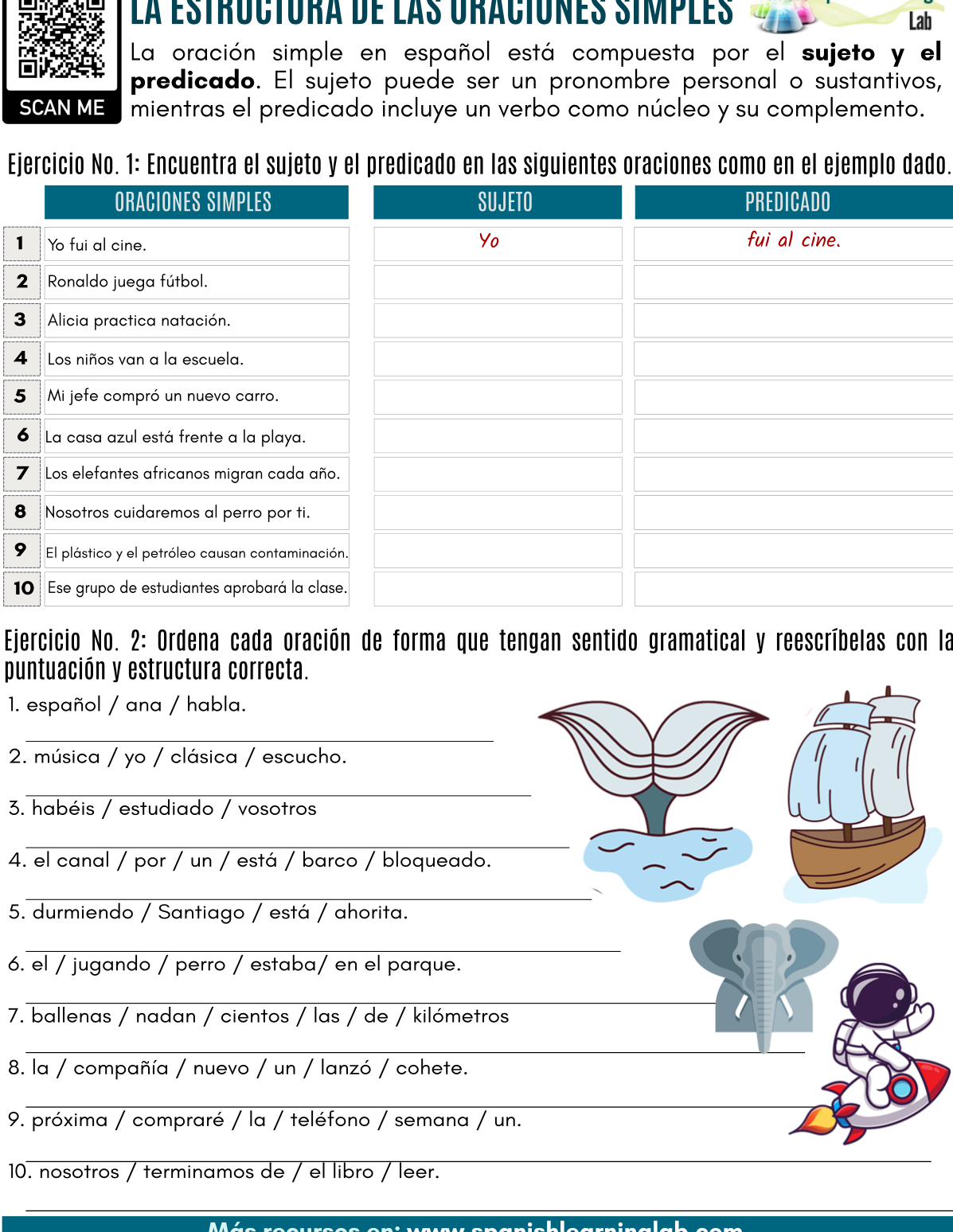 Cómo encontrar el sujeto de una oración: Gramática práctica - Guias ...