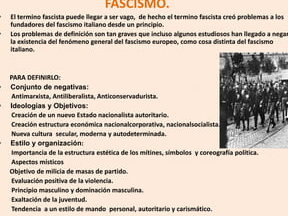 Fascismo Italiano: Características y Ideología Política 1 fascismo italiano caracteristicas y ideologia politica