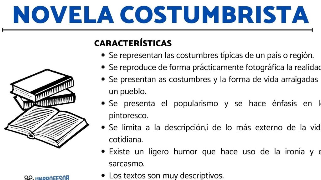 Novela Costumbrista: Características y Ejemplos Emblemáticos 1 novela costumbrista caracteristicas y ejemplos emblematicos