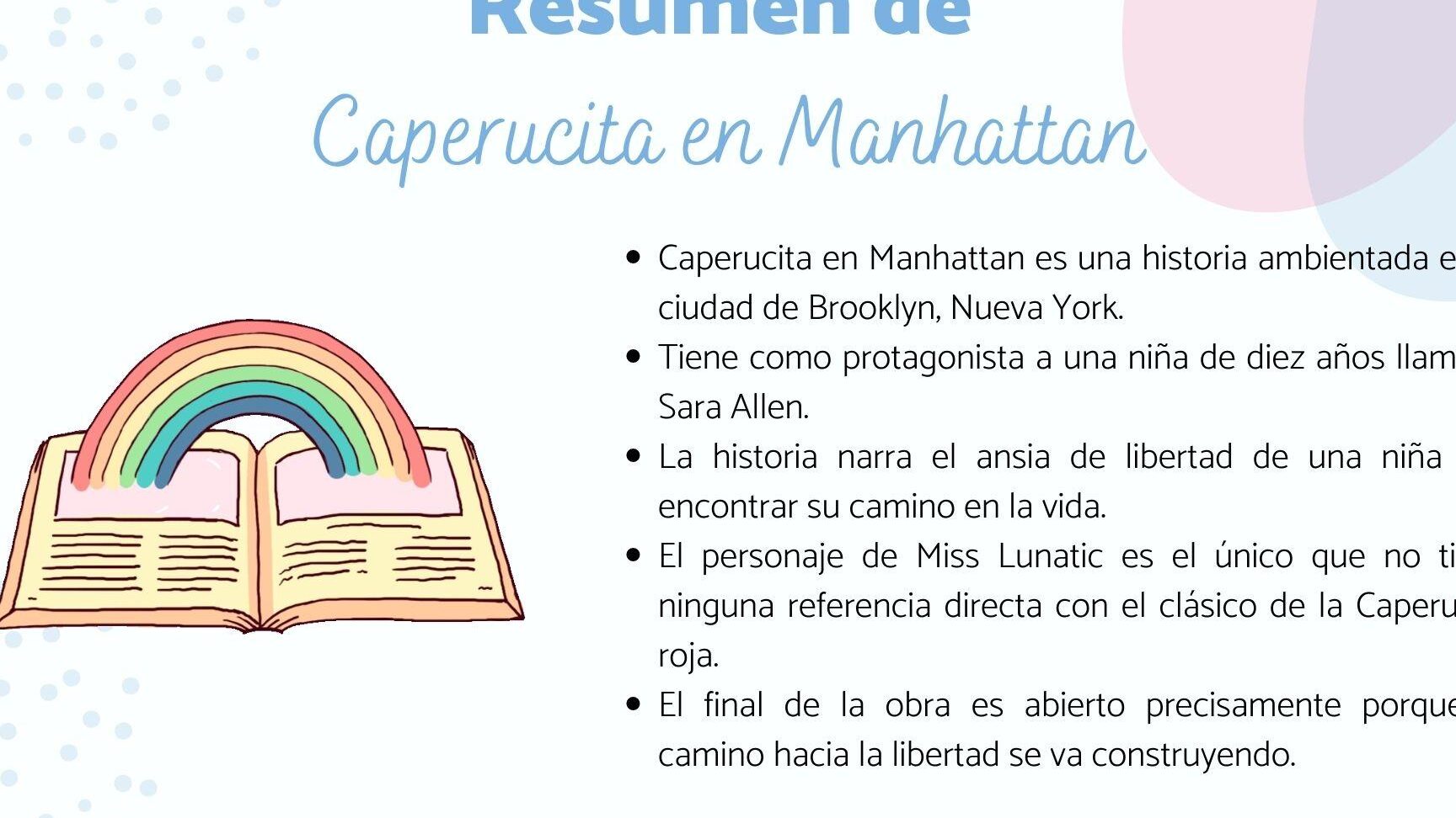 Caperucita En Manhattan Résumé Par Chapitre En Français